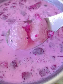 Foto resep Es susu kolang kaling buah naga