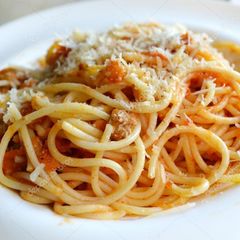 Spaghetti pasta A picture of Spaghetti pasta.