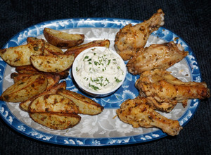Una foto de ALITAS DE POLLO GRIEGAS. JON STYLE