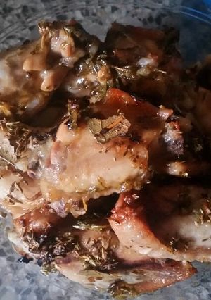 Una foto de Alitas de pollo asadas al horno estilo de mi suegra