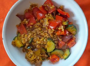 Foto di Farro perlato alle verdure