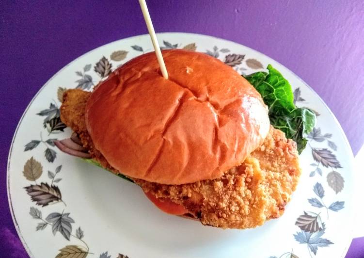 Easiest Way to Make Super Quick Homemade Buttermilk chicken burger