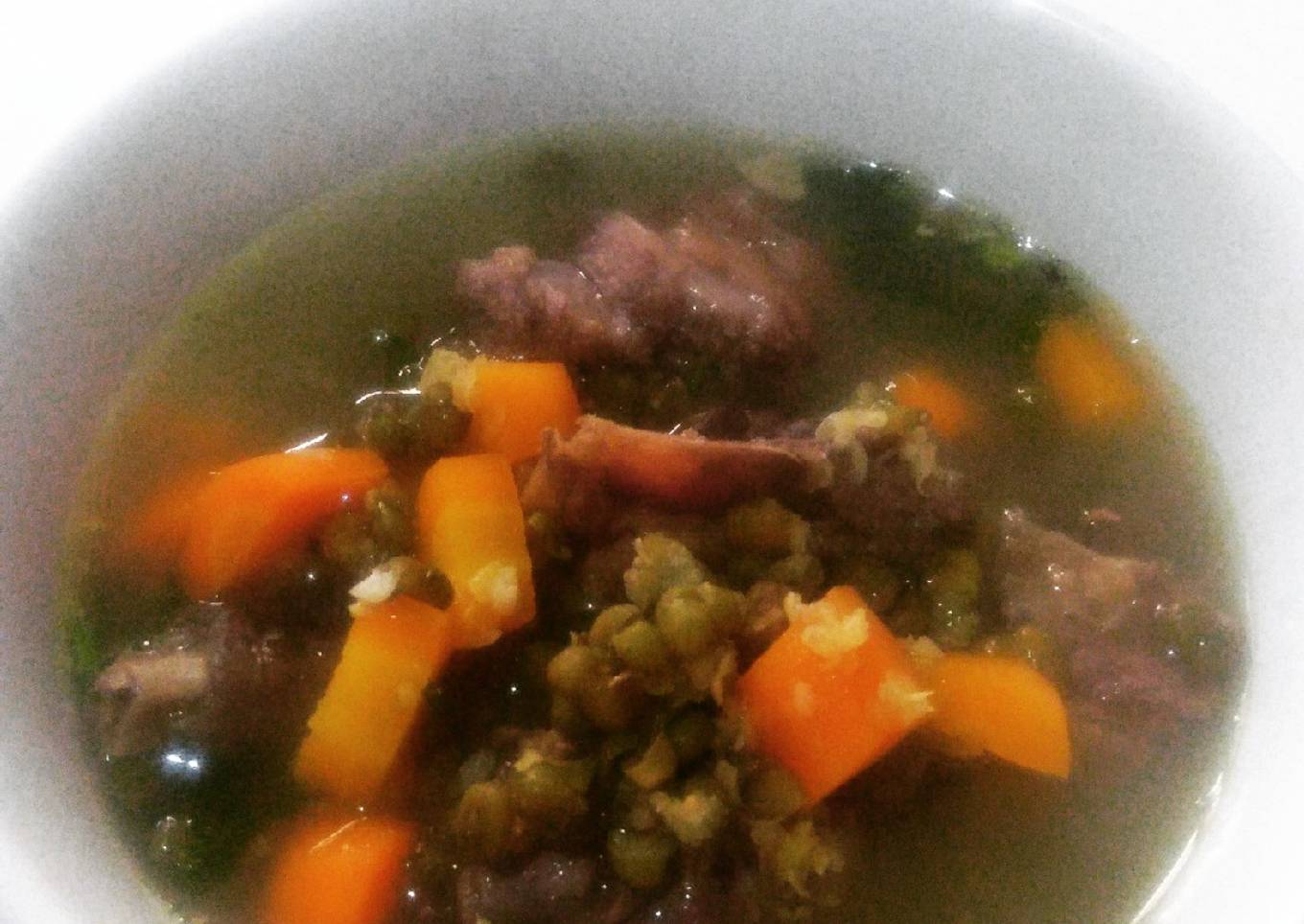 Soup ayam kacang hijau mantab