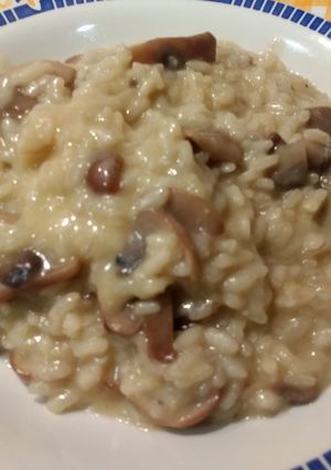 Una foto de Risotto de setas, champiñones y parmesano