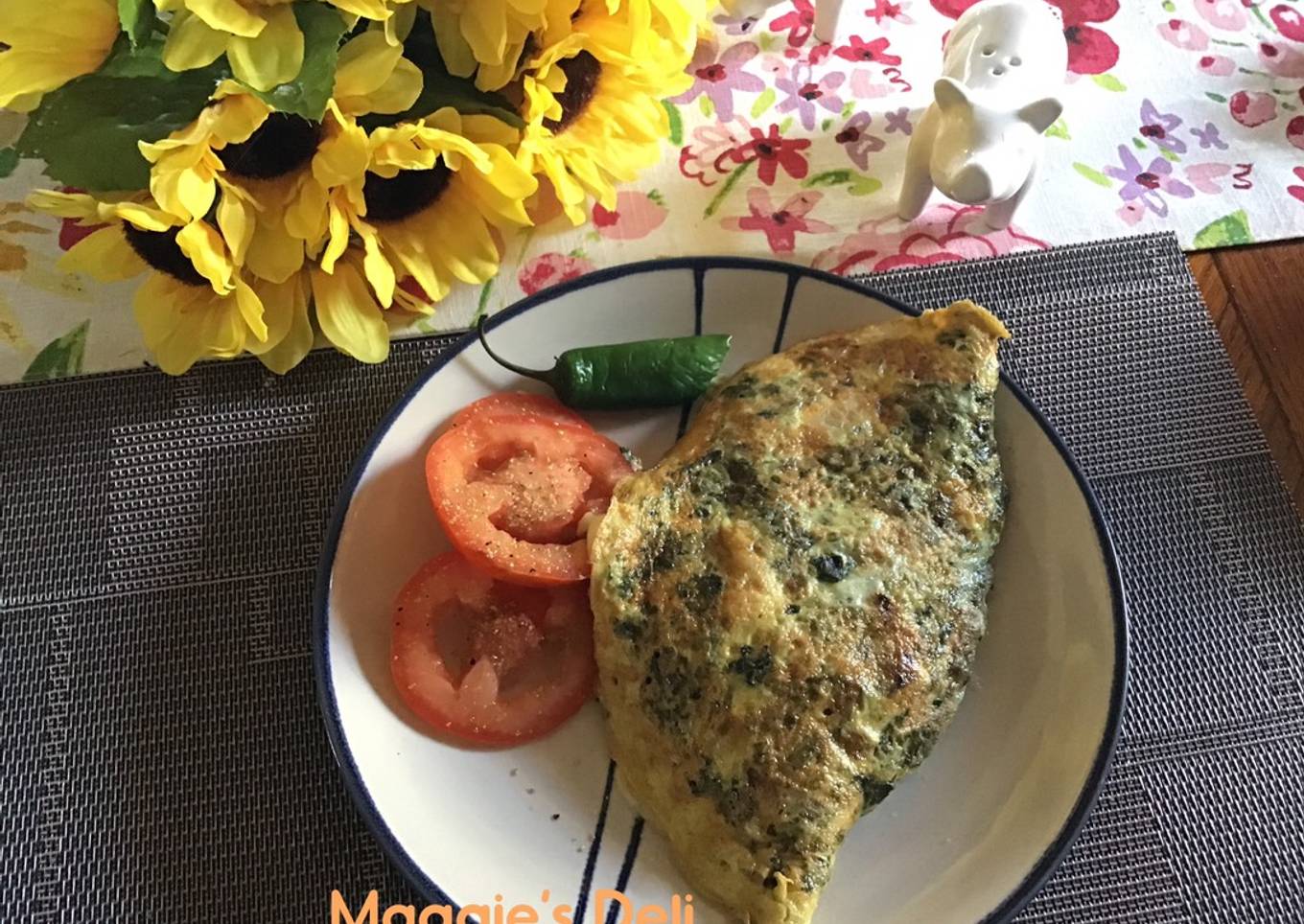 Huevos con espinacas de Maggie