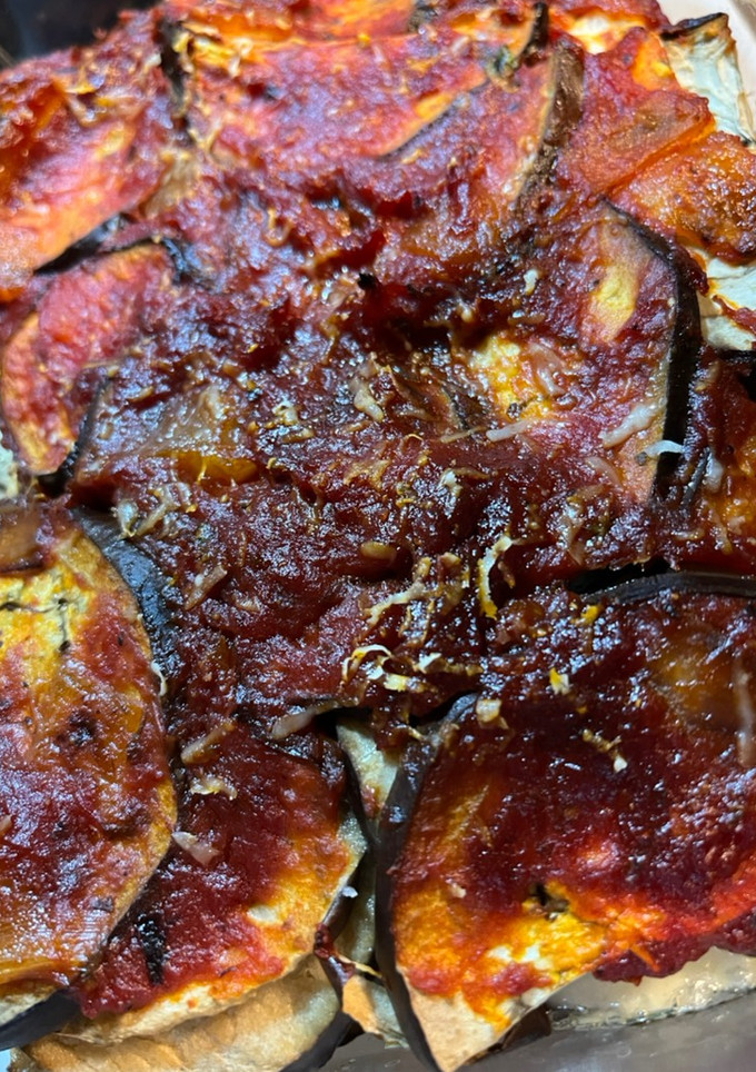 Una foto de Berenjenas a la parmigiana