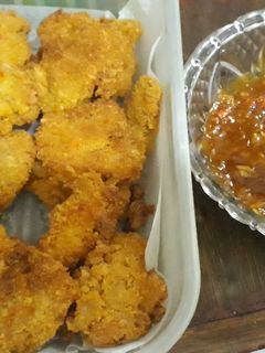 Foto resep Tempe Katsu dan saus asam pedas ala Devina