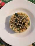 Risotto con fave e curcuma