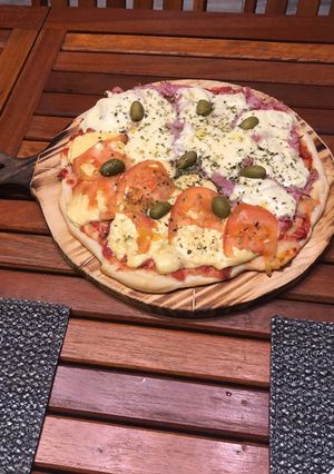 Una foto de Pizza sin gluten