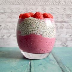A picture of Raspberry Chia Pudding.