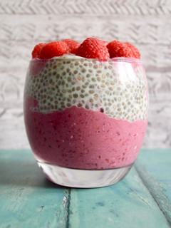 A picture of Raspberry Chia Pudding.