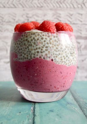 A picture of Raspberry Chia Pudding.