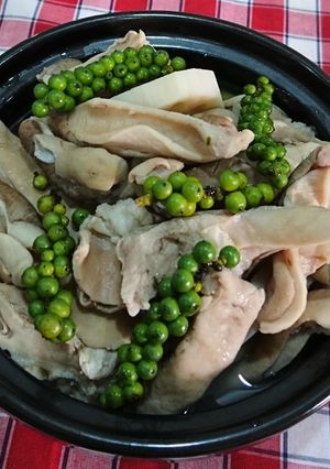 Hình của món Bao tử hầm tiêu xanh.
