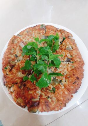 Hình của món Trứng chiên cà tím.