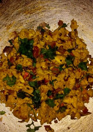 A picture of Egg bhujia.