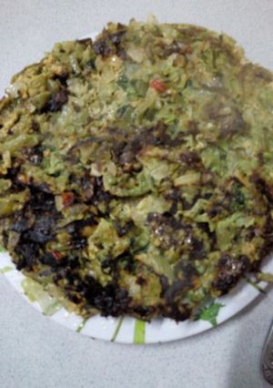 Una foto de Tortilla de tallos de acelga 🍽️