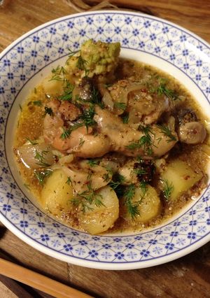 A picture of Mustard Chicken Stew.