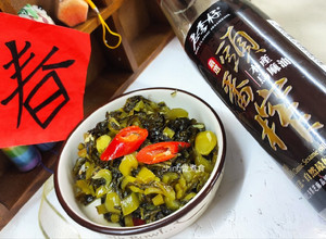 年菜上桌─古早味炒酸菜（素食可） 的食譜成品照片