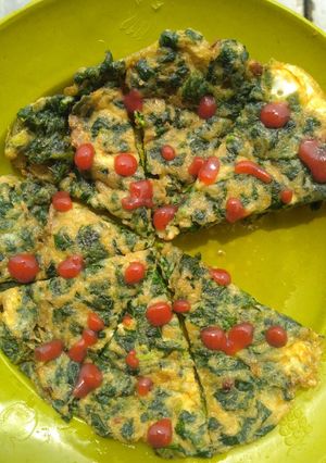 Foto resep Dadar Telur Bayam