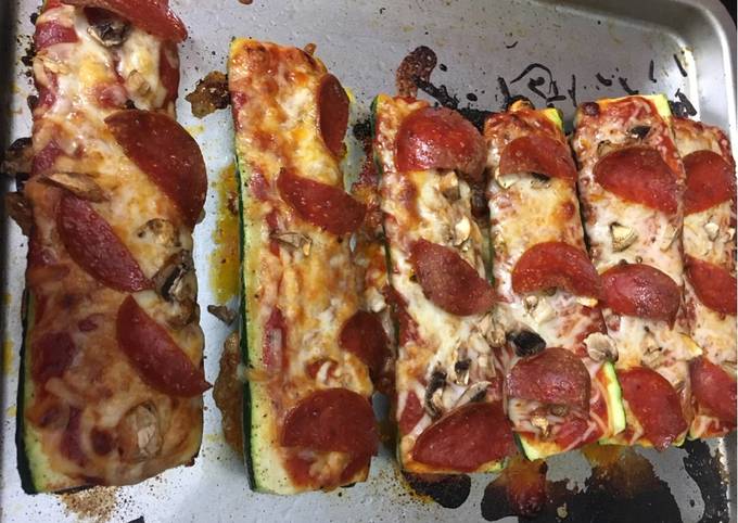Recipe of Fancy Zucchini Pizza Boats for Vegetarian Food