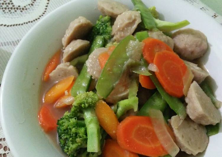 Capcay Bakso Ayam