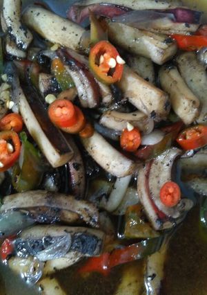 Foto resep Cumi masak hitam simple