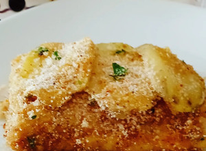 Foto di Persico in crosta di patate al forno