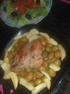 صورة لوصفة طاجين زيتون بالدجاج