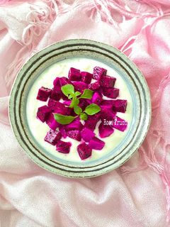 Hình của món Sữa Chua Thanh Long Đỏ.