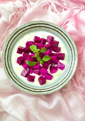 Hình của món Sữa Chua Thanh Long Đỏ.