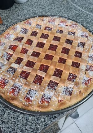 Una foto de Pastafrola con masa de aceite