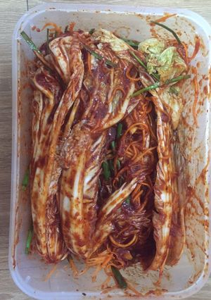Hình của món Kim chi cải thảo.