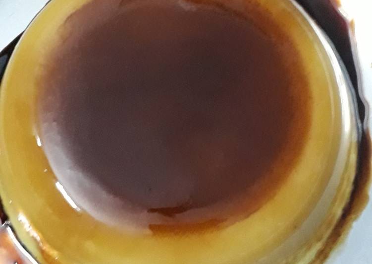 Simple Way to Make Homemade Caramel pudding