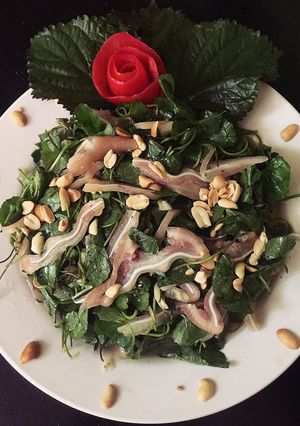 Hình của món Nộm rau má.