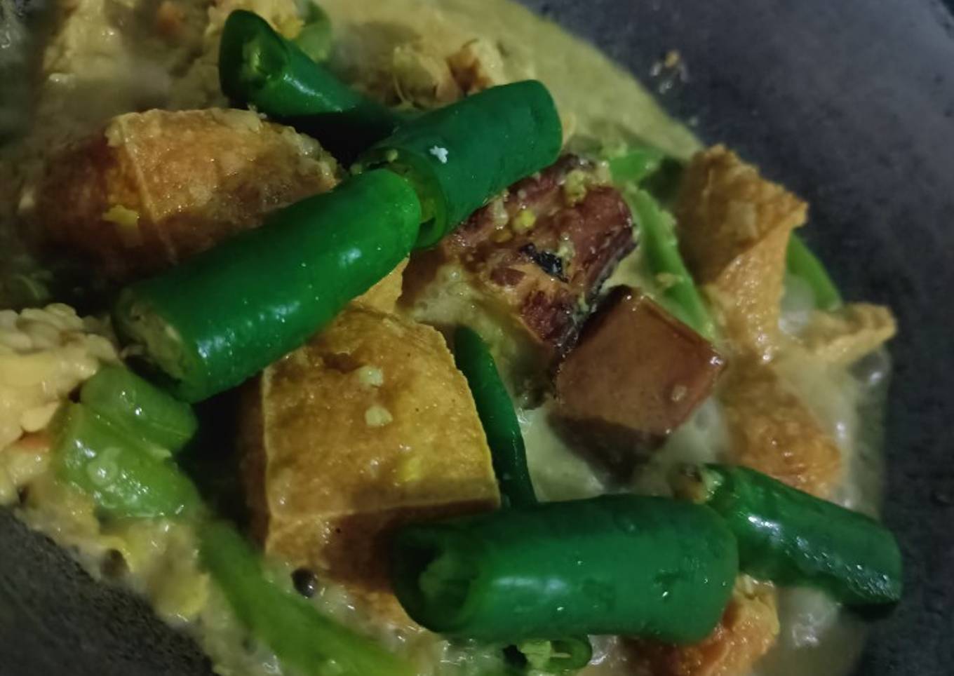 Ikan pari asap oseng santan minimalis