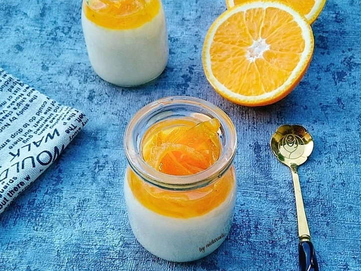 Langkah Mudah untuk Membikin Resep Puding Susu Manisan Kulit Jeruk yang Uenak Anti Ribet, Sempurna