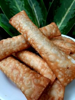 Foto resep 181. Pisang Coklat Keju Kulit Pangsit