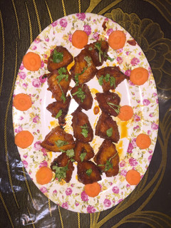 A picture of Idli manchurian.