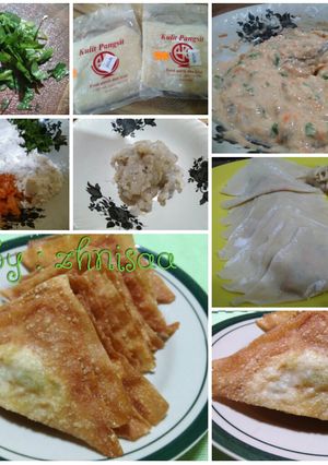 Foto resep Pangsit goreng isi udang #BikinRamadanBerkesan
