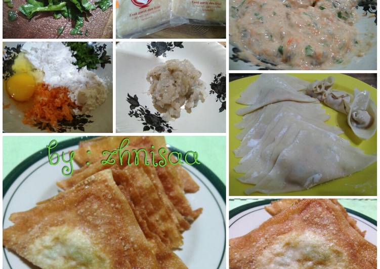 Pangsit goreng isi udang #BikinRamadanBerkesan