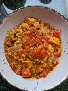 Rote Linsen Süsskartoffelcurry Rezepthauptbild
