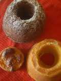 Budincitos, de Mandarina, Cappuccino(café Dolca instantáneo) y Marmolado (mezcla de ambos gustos)