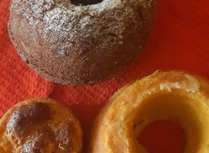 Una foto de Budincitos, de Mandarina, Cappuccino(café Dolca instantáneo) y Marmolado (mezcla de ambos gustos)