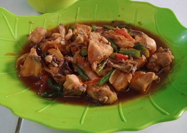 Ayam saus tiram minim bumbu