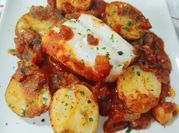 Una foto de lomo de bacalao congelado