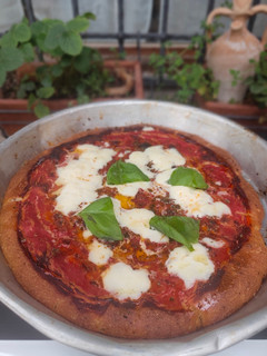 Foto di Pizza margherita in teglia