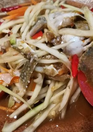 รูปของ ส้มตำปลาร้า ปูม้าดอง