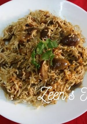 A picture of Baingan Pulao.