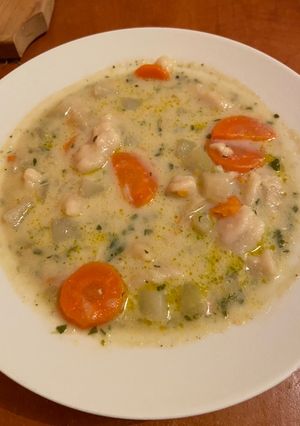 Vegán karalábéleves recept fotója