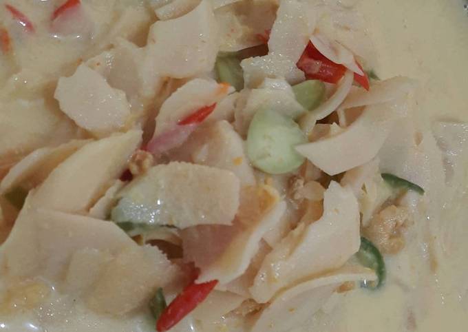 Cara Memasak Rebung santan pete Irit Untuk Jualan